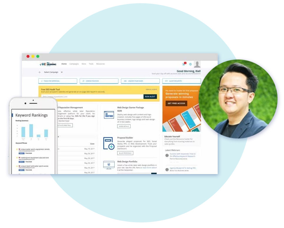 SEOReseller Dashboard And Account Manager