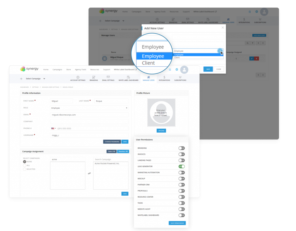 User access controls