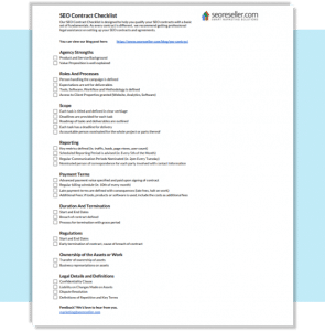 Starting an SEO Business Checklist