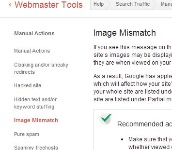 Google Rolls Out New "Image Mismatch" Manual Action Penalty