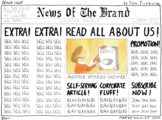 “News of the Brand” comic by Tom Fishburne