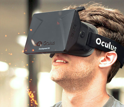 The Oculus Rift, Oculus VR's gaming headset. Zuckerberg says Oculus VR will continue developing this product independently under Facebook