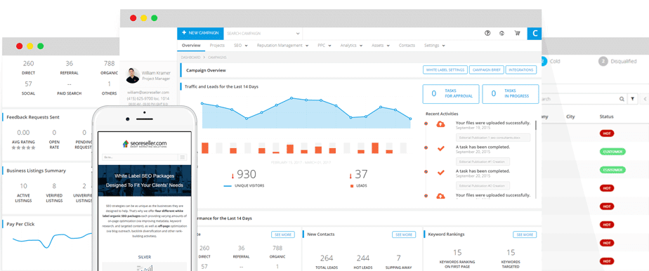 White Label SEO Dashboard