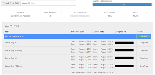 SEOReseller Dashboard