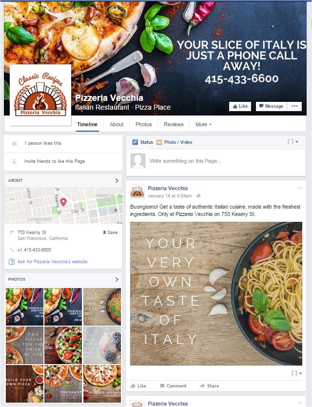See the live Facebook Profile: https://www.facebook.com/Pizzeria-Vecchia-996497563771130/ See the live Facebook Profile: https://www.facebook.com/Pizzeria-Vecchia-996497563771130/