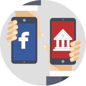 Drive traffic from Facebook to the online banking website