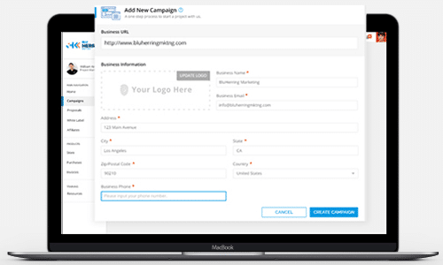 Business Information - Reputation Management Dashboard - SEO Reseller