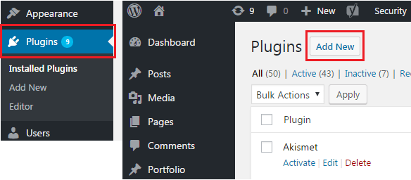 Add New Plugin