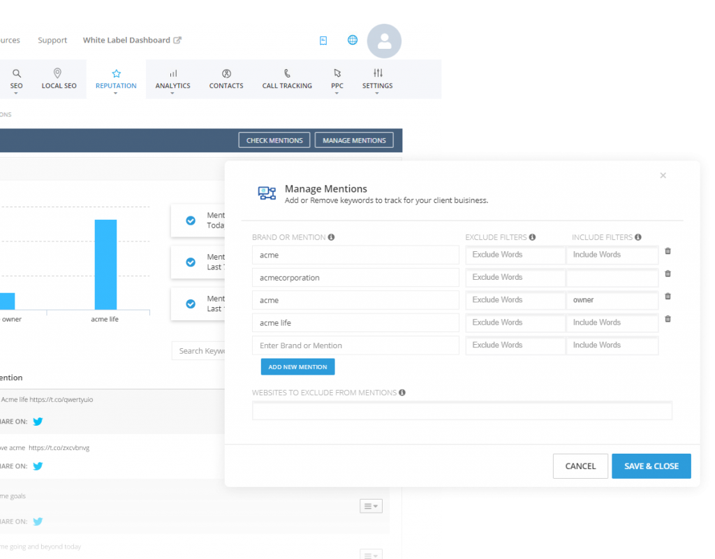 Reputation Management Screen A Powerful Dashboard That Redefines Reputation Management