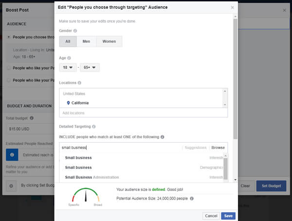 Boosting Post Facebook - Content Strategy