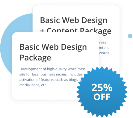 25% Off Our Website Development Products