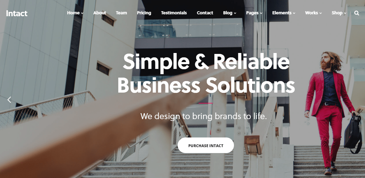 Intact Small Business WordPress Theme