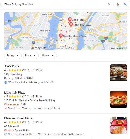 Local SEO example